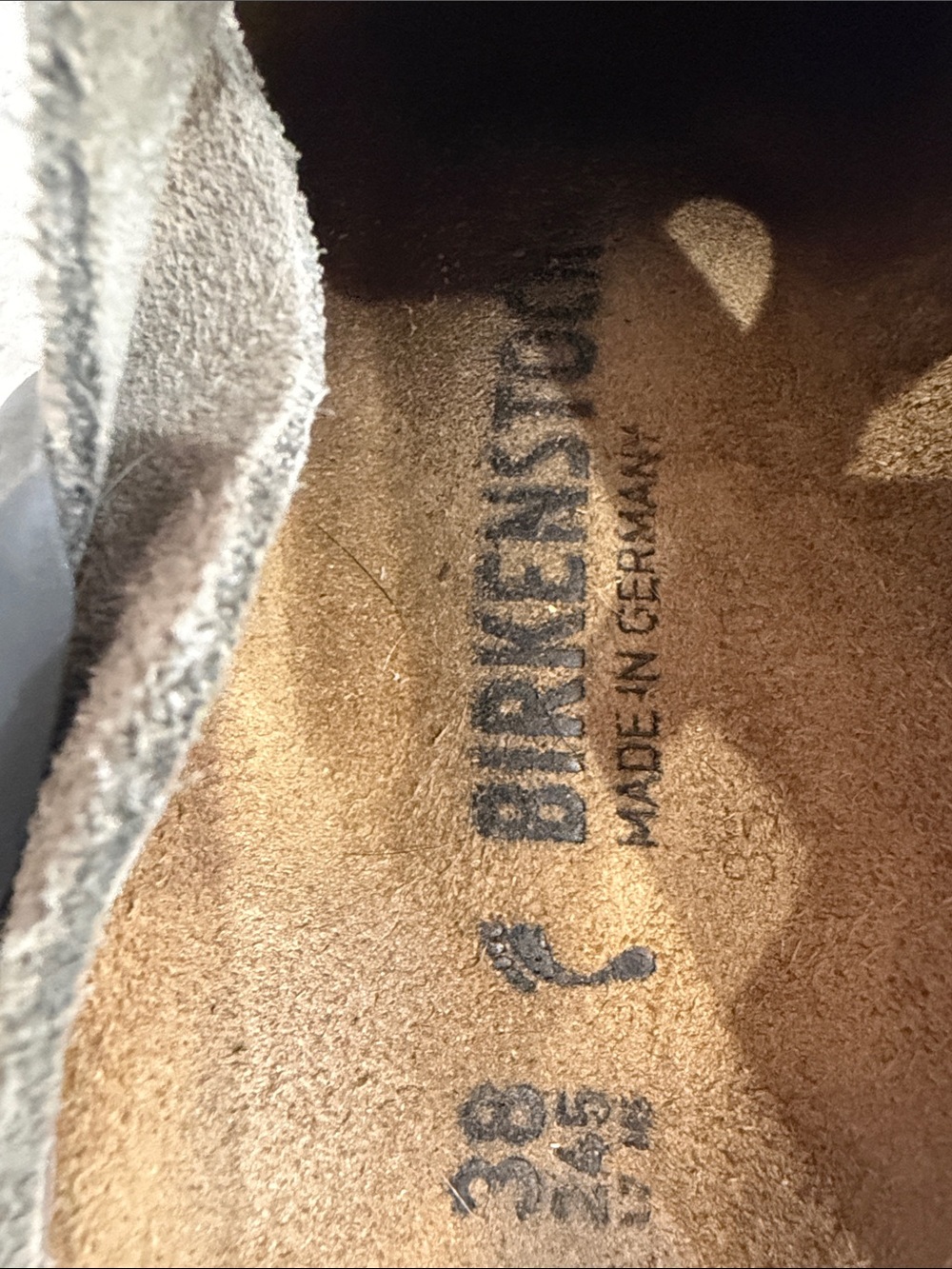 Birkenstock Suede Clog Mule in Taupe/Grey 38-7-7.5 W Men 5-5.5 - Picture 2 of 16
